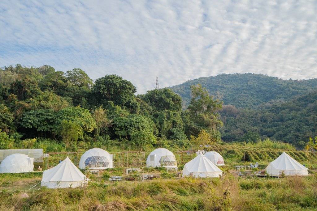 Nomad Terrace - Dome & Bell Tent & Glamping Tent 【Private Platform】 5M Dome Tent  (4 pax) - Zone D terraced area｜Nomad Terrance 2