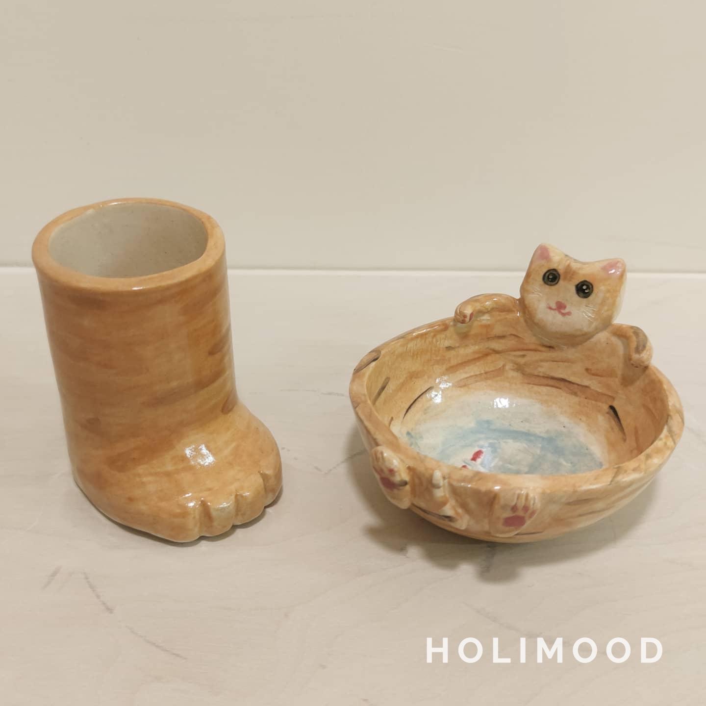 思陶藝術工作室 【手捏陶瓷工作坊】— 手捏陶瓷牙籤筒 4