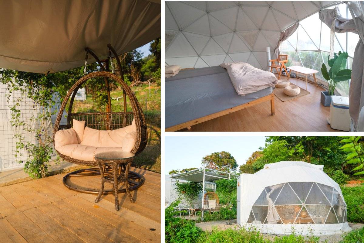Nomad Terrace - Dome & Bell Tent & Glamping Tent 【Private Platform】 5M Dome Tent with DIY Buffet Breakfast (4 pax) - Zone D terraced area｜Nomad Terrance 1