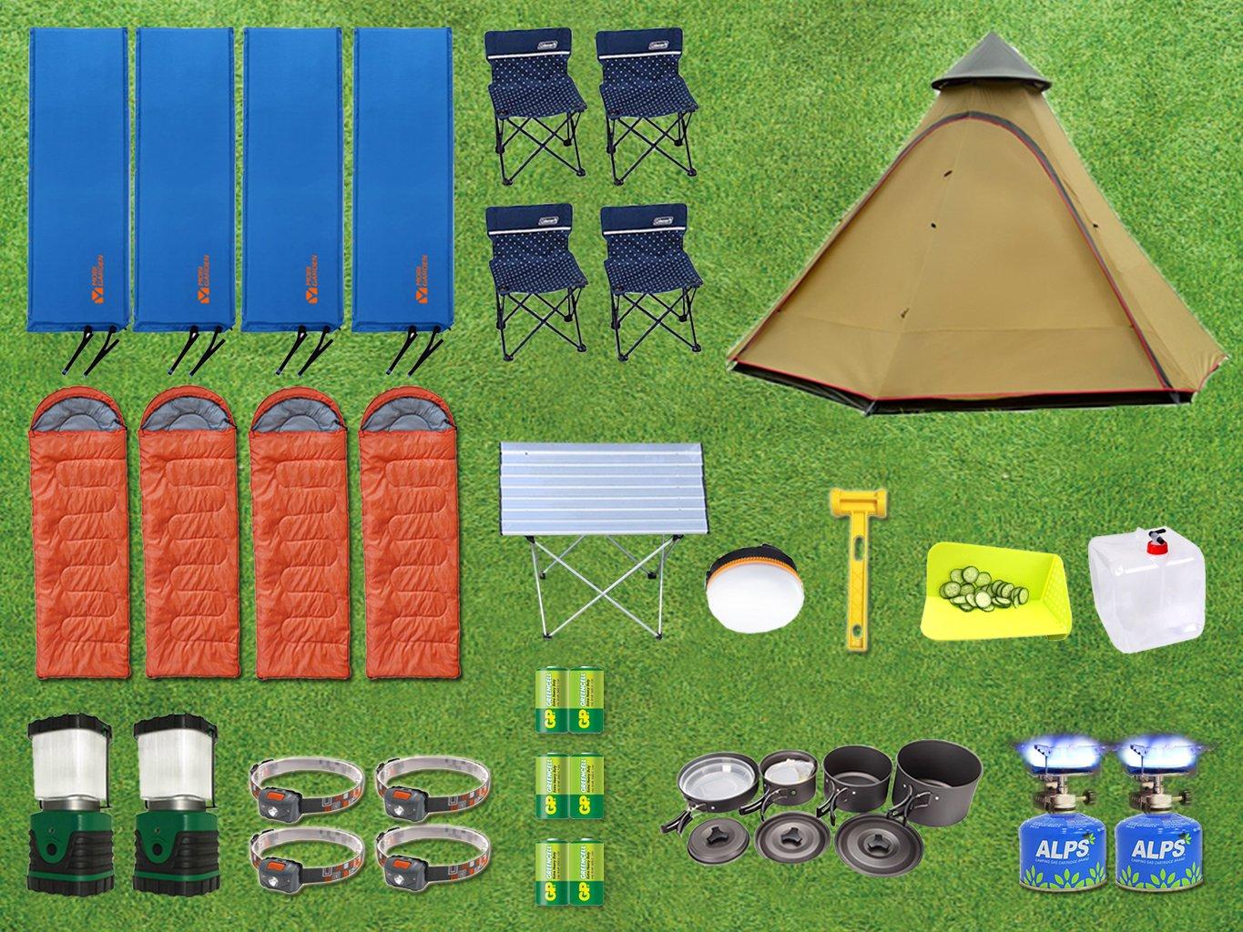 GOGO CAMP COMPANY 【Direct delivery to designated campsites】Camping Gear Rental Set for 2-4 pax 3