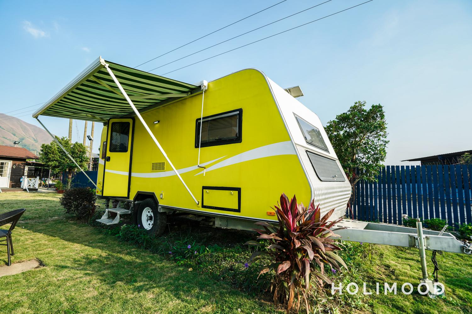 Yellow Pet-friendly Caravan (for 3 pax)｜Park Nature