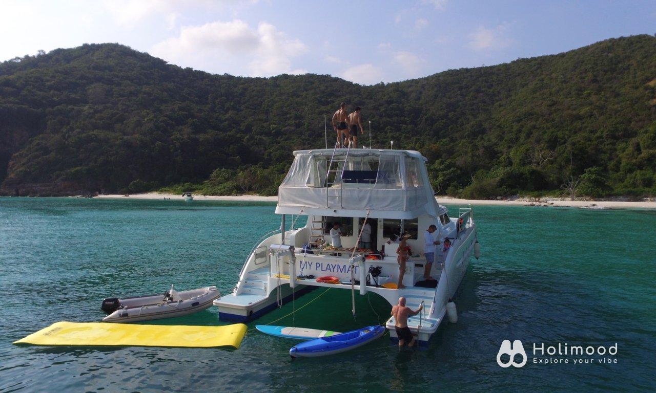 Holimood Int'l Thailand [Included Hotel transfer] Must try! POWERPLAY 52 CATAMARANS| Pattaya Super Chill One-Day Boat Charter 6