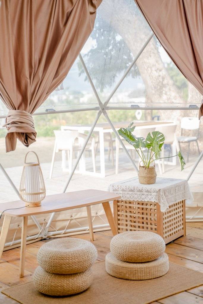 Nomad Terrace - Dome & Bell Tent & Glamping Tent 【Private Platform】 5M Dome Tent with DIY Buffet Breakfast (4 pax) - Zone D terraced area｜Nomad Terrance 10