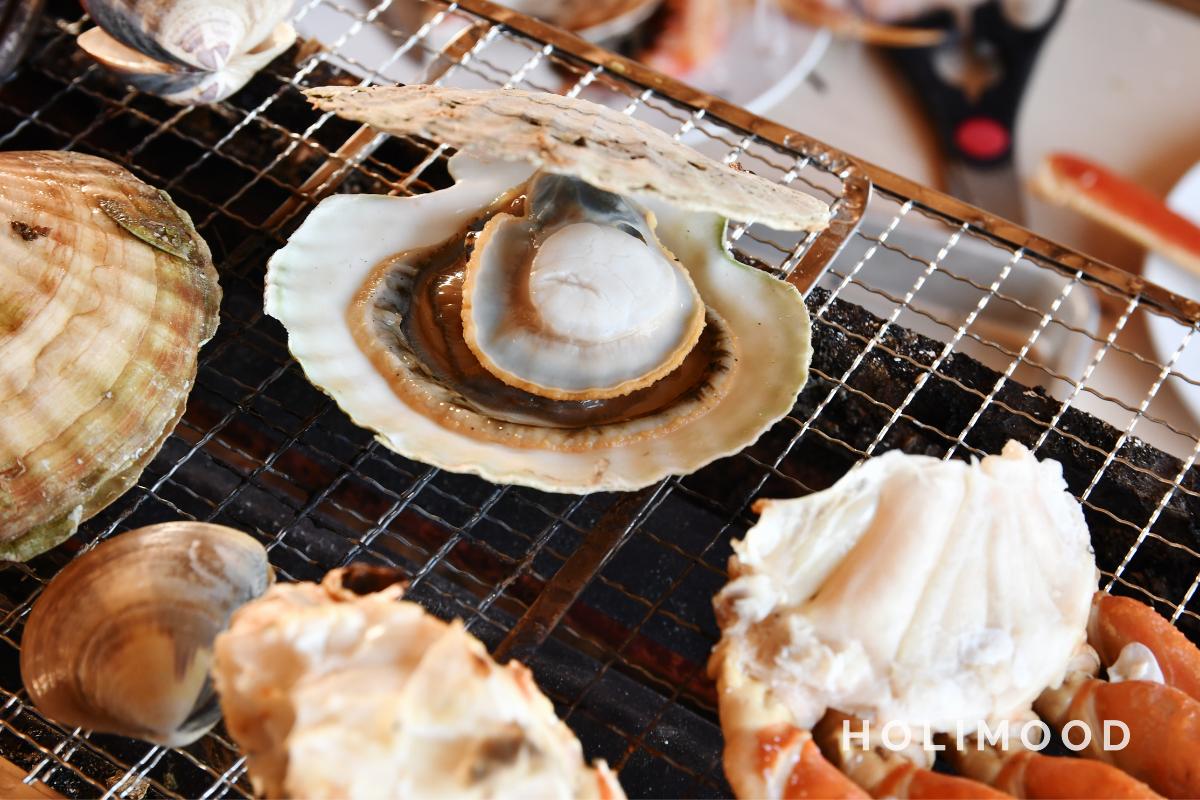 【食豪啲滋選】豪華海鮮燒烤套餐 | 北海道鱈場蟹 | 加拿大龍蝦 | 炭燒扇貝 (8-15人)